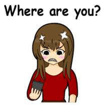 Tough girl (English version) sticker #1351374