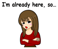 Tough girl (English version) sticker #1351375