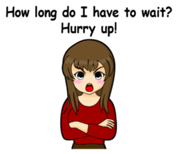 Tough girl (English version) sticker #1351376