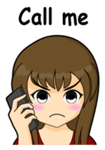 Tough girl (English version) sticker #1351377