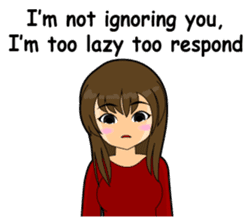 Tough girl (English version) sticker #1351379