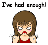 Tough girl (English version) sticker #1351381