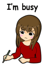 Tough girl (English version) sticker #1351382