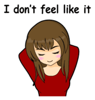 Tough girl (English version) sticker #1351383