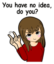 Tough girl (English version) sticker #1351386