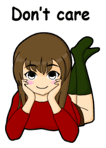 Tough girl (English version) sticker #1351388