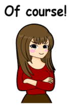 Tough girl (English version) sticker #1351389