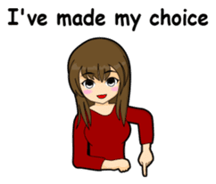 Tough girl (English version) sticker #1351390