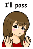 Tough girl (English version) sticker #1351392