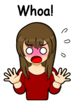 Tough girl (English version) sticker #1351400