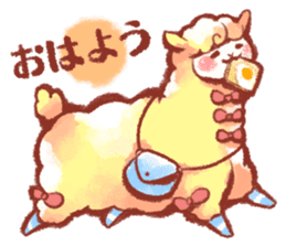 Animal round and round sticker #1351610