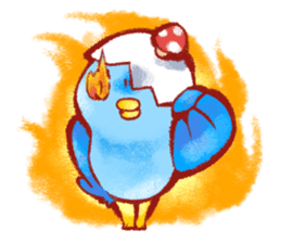 Animal round and round sticker #1351612