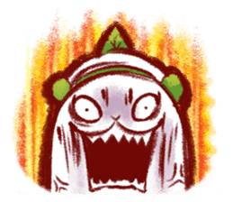 Animal round and round sticker #1351613