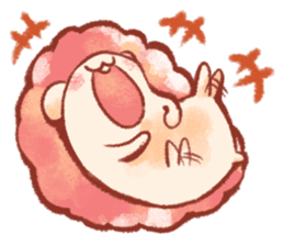 Animal round and round sticker #1351616