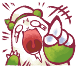 Animal round and round sticker #1351617