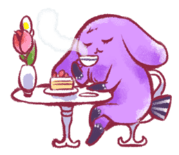 Animal round and round sticker #1351618