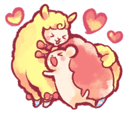 Animal round and round sticker #1351620