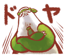 Animal round and round sticker #1351624