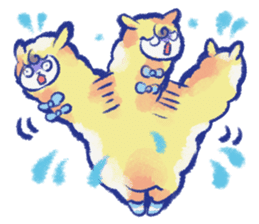 Animal round and round sticker #1351627