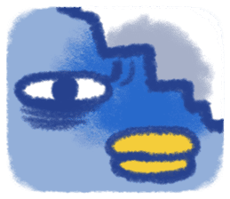 Animal round and round sticker #1351635