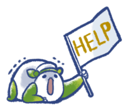 Animal round and round sticker #1351639