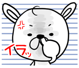 Rabbit nose anxious sticker #1351646