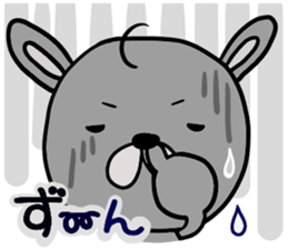 Rabbit nose anxious sticker #1351647