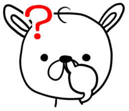 Rabbit nose anxious sticker #1351648