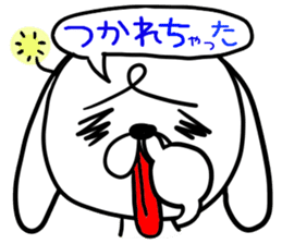 Rabbit nose anxious sticker #1351650