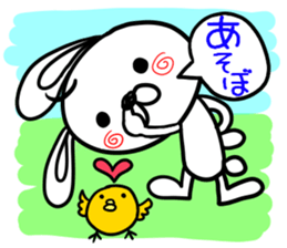 Rabbit nose anxious sticker #1351659