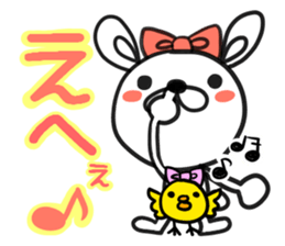 Rabbit nose anxious sticker #1351660