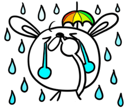 Rabbit nose anxious sticker #1351664