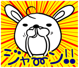 Rabbit nose anxious sticker #1351672