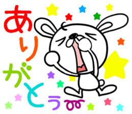 Rabbit nose anxious sticker #1351679