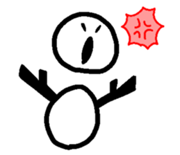 Snowman-Yukidaruman- sticker #1351977