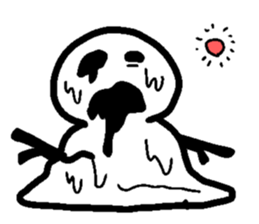 Snowman-Yukidaruman- sticker #1351983