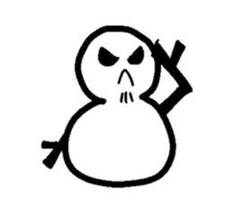 Snowman-Yukidaruman- sticker #1351985