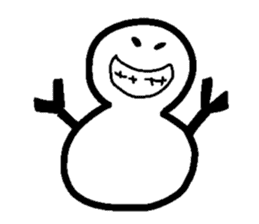 Snowman-Yukidaruman- sticker #1351991