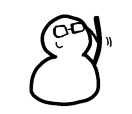 Snowman-Yukidaruman- sticker #1351996