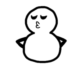 Snowman-Yukidaruman- sticker #1351997