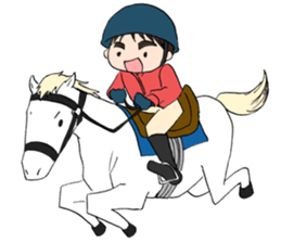 "Eri & Yu"s horse riding Day sticker #1352236