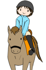 "Eri & Yu"s horse riding Day sticker #1352237