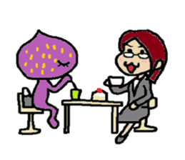 a pleasant fig man sticker #1352253