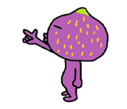 a pleasant fig man sticker #1352263