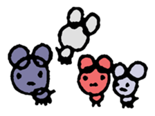 Scott Bunny and Mice sticker #1352499