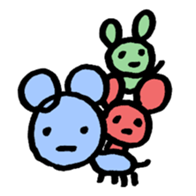 Scott Bunny and Mice sticker #1352505