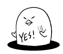 The strange living thing in a hole sticker #1352752