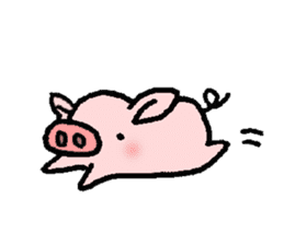 A small baby pig sticker #1353322