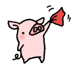 A small baby pig sticker #1353327