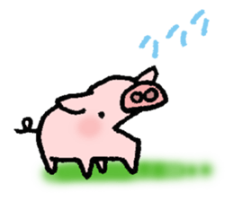 A small baby pig sticker #1353336